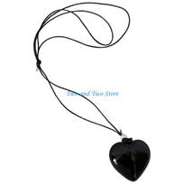 HX6F Birthday Present Large Heart Necklace Charm Stylish Women's Neck Chain Accessory juoda