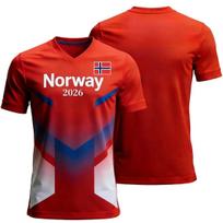 2026 Norway Flag Print Football Jersey Quick Dry Sports Tees Tranning Tops for Soccer Fans XXS
