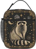 Raccoon Lunch Box Insulated Lunch Bag for Women Portable Lunchbox Leakproof Cooler Tote Bag for Work Camping Office Outdoor for Men Girl Boy One Size