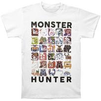 Men's Monster Hunter Collage Slim Fit T-shirt XXX-Large White XL