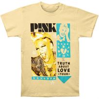 Men's Pink Scream Slim Fit T-shirt X-Large Yellow 4XL