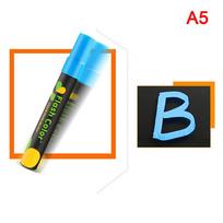 Liquid Chalk Erasable Highlighter Whiteboard Graffiti LED Advertisement Chalkboard Fluorescent Marker Pen Art Supplies mėlyna