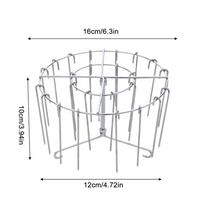 Durable Stainless Steel Air Fryer Grill Round Barbecue Grill with Grilled Skewers Hanging Skewers Rack Vertical Grill Rack sidabras