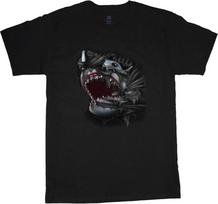 Shark Attack T-shirt Mens Funny Shirts Graphic Tees Sharks Shark Theme Cothing M