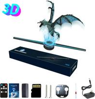 3D Hologram Fan 42CM 3D Holographic Projector Advertising Display Light HD Holographic Projector for Stores Bars Party Xmas 3D Hologram Fan