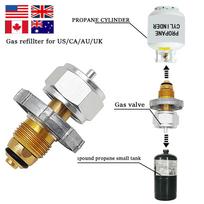 Gas Propane Refill Adapter Aluminum Alloy Gas Cylinder Regulator Valve Gas Stove Connector Tank Head Adapter for Outdoor Camping China Mainland