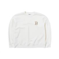 MLB Sweatshirts Unisex Cream Crew Neck Moderate 3AMTT0144-43CRS L
