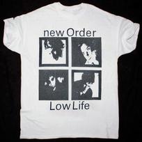 New Order - Low-Life Medvilniniai balti unisex marškinėliai trumpomis rankovėmis AH1260 3XL