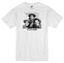 LAREDO TEXAS RANGERS NEVILLE BRAND PETER BROWN WILLIAM SMITH TV WHITE T-shirt Tops Tees Unisex 3XL