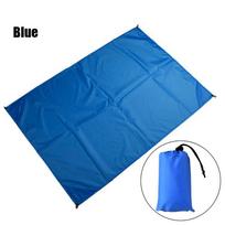 Foldable Travel Blanket Waterproof Mattress Outdoor Picnic Mat Beach Blanket Camping Ground Mats mėlyna