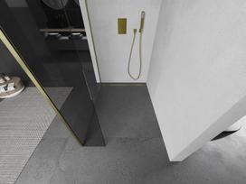 Mexen Kioto dušo sienelė Walk-in 180 x 30 cm, skaidri, auksinė šlifuota - 800-180-212-55-00-030