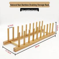 Natural Bamboo Kitchen Dish Drying Rack