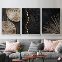 Drobės paveikslas plakatas 3 dalių rinkinys 60x90 cm Modernus menas — triptikas ant sienos, svetainės dekoras, abstrakcijos grafika, didelės drobės, miegamojo dekoras, biuro sienų dekoras, modernus triptikas