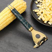 Corn Sheller Easy Corn Sheller Corn Cob Shelling Tool Stainless Steel Corn Planer Household Manual Corn Handheld Corn Thresher Kitchen Tool One Size