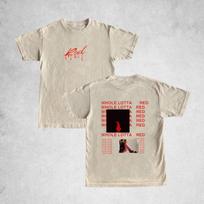 Playboi Carti Whole Lotta Red T-shirt Hip Hop Merch S beige