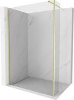 Mexen Kioto dušo kabinos siena Walk-in 90 x 30 cm, skaidri, auksinė matinė - 800-090-212-55-00-030