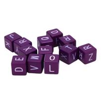 Crossword Dice Game Set 12 Pcs 1.5x1.5cm Letter Dice Fun Educational Word Game for Gathering Party