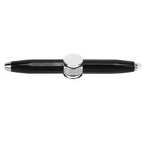 Fingertip Luminous Gyro Ballpoint Pen Finger Spinning Writing Pen with LED Light for Releasing Stress Black juoda