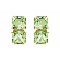 Swarovski Millenia Segtukai Kvadratiniai Auskarai Moteriški Žali 5654559 žalia