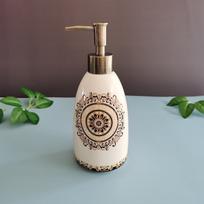 American Style Ceramic Hand Sanitizer & Soap Dispenser - Creative Shower Gel & Dish Soap Bottle for Kitchen and Bath