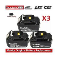 (6.0Ah 3pcs)100% Makita 6ah Makita 18v Battery Bl1830b Bl1850b Bl1850 Bl1840 Bl1860 Bl1815 Replacement Lithium Battery-fj