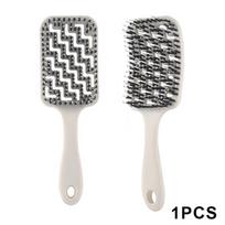 Detangling Boar Bristle Hair Brush Set Curved Vented Brush for Wet Dry Hair Perfect for Straight and Curly Hair balta