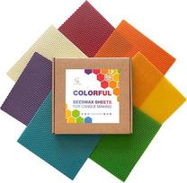 Custom DIY Colorful Beeswax Honeycomb Sheets Rolling Beeswax Candle Making Kit 4*10cm
