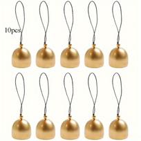 10Pcs Vintage Metal Bells - Wind Chime Decor & Pet Training Ring | Xmas/Festival Nostalgic Ornament