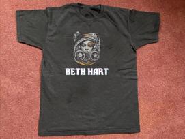 RETAS! Beth Hart logotipas Juodi medvilniniai marškinėliai Visų dydžių S-5XL Unisex HL805 L brown