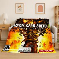Game Metal Gear Solid Cartoon Soft Flannel Throw Blanket,Warm Cozy Blanket for Bed,Couch,Sofa,Bedroom,Living Room,Travel,Picnic 75x90cm