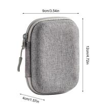 Camera Case Small Oxford Cloth Digital Camera Carrying Case Oxford Cloth Compact Carrying Pouch Shockproof Organizer Box pilka spalva