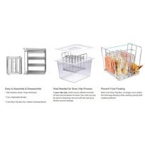 T02C!Stainless Steel Rack For Most 11L Sous Vide Cooker Containers Detachable Dividers Separator For Immersion Circulators skaidri