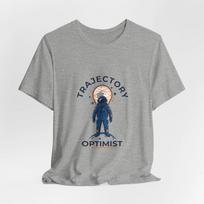 Trajectory Optimist Astronaut Tee NASA | mission patch, science nerd 4XL