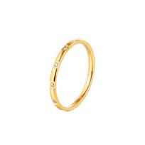 Light Luxury Simple Diamond-encrusted Ring High-end Niche Ins Wind Element Ring Ring Ring Does Not Fade Titanium Steel Women's Jewelry 5
