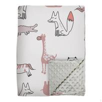 Kūdikių antklodžių rinkinys, minkštos priėmimo antklodės, skirtos naudoti vaikų kambaryje Giraffe Pattern
