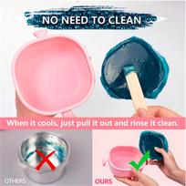 Wax Heater Hair Removal Wax Dipping Pot Hair Removal Cream Soft Silicone Small Portable Foldable Wax Heater