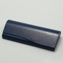 Leather Vintage Leather Eyewear Case Solid Color Sunglasses Leather Case Fashion Glasses Case  Men mėlyna