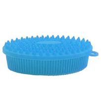 Hypoallergenics Silicone Body Scrubber For Adults And Kids Friendly Bath Brush With Flexible Bristles dangaus mėlyna spalva