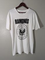 Vintažinis 1980-ųjų Ramones Punk Rock Grupės Marškinėliai Retas Baltas S-5XL S white