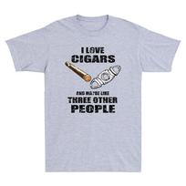 Cigar Accessories Set Funny Cigar Lover Smokers Party Gift Vintage Men's T Shirt M