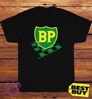 Black/Gray/Navy/White T-Shirt BP British Petroleum Oil Made In USA Size S to 5XL M