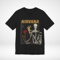 Nirvana Incesticide Grunge band shirt tee distressed XXL gray