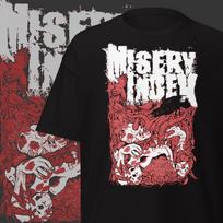 Misery Index Marškinėliai Senosios Mokyklos Metalinės Grupės Prekės Senoviniai Metaliniai Drabužiai Deathgrind Apranga S brown