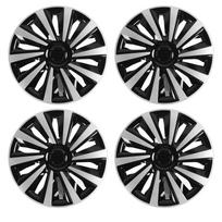 4 Pcs 15in Wheel Hub Cap Full Protection Stylish Look Universal Fit Wheel Rim Cover Hubcaps ABS for Any 15in Steel Wheels