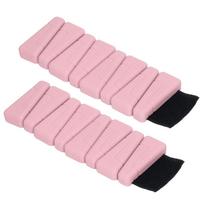 2pcs Wrist and Ankle Weight 2lb Women Men Adjustable Silicone Wearable Wrist Weights for Gym Workout Pink rožinė