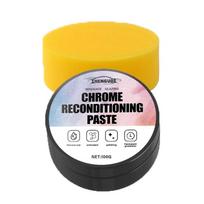 Repair Paste for Automotive Chrome Components, Specifically Designed to Restore Oxidized Chrome Trim and Badges, Comes with a Sponge
