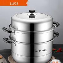 Supor 28cm 304 Stainless Steel Triple-Layer Steamer