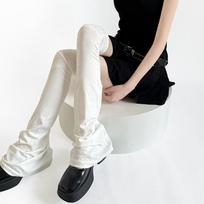 Fashion Korean Style Flared Leg Sleeve Soft Sun-proof Loose Socks Foot Cover Cotton Y2K Over Knee High Sock Summer One Size balta