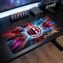 AC Milan Printed Large Mouse Pad, Non Slip Soft Rubber Gaming Desk Mat for Office Laptop Computer Decor 30cmx60cm（11.8x23.6inch）