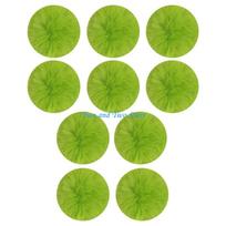 HX6F 10pcs Hair Pom Poms for Hats 5.5cm Faux Hair Pompoms Ball Fuzzy Pompoms Crafts DIY Keychains Scarves Gloves Bags Supplies žalia